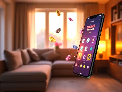 Instant Casino mobile site with pokies lobby on a smartphone browser